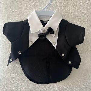 Elegant Black and White Dog Tuxedo